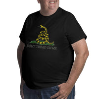 Dont Tread On Me Design Big Size Men's T-shirt