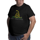 Dont Tread On Me Design Big Size Men's T-shirt