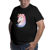 Gold Horn Unicorn Big Size Men's T-shirt