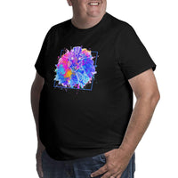 Dazzling Giraffe Print Big Size Men's T-shirt