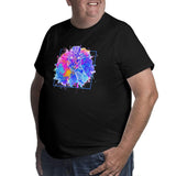 Dazzling Giraffe Print Big Size Men's T-shirt
