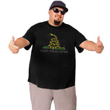 Dont Tread On Me Design Big Size Men's T-shirt