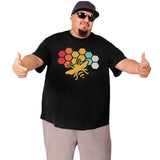 Bee Retro Vintage Beekeeper Birthday Gift Big Size Men's T-shirt