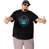 Gorilla Music Headphones Big Size Men's T-shirt