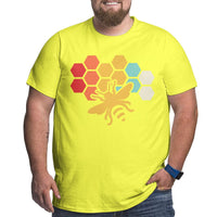 Bee Retro Vintage Beekeeper Birthday Gift Big Size Men's T-shirt