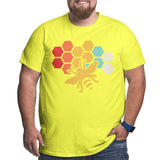 Bee Retro Vintage Beekeeper Birthday Gift Big Size Men's T-shirt