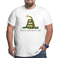 Dont Tread On Me Design Big Size Men's T-shirt