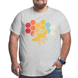 Bee Retro Vintage Beekeeper Birthday Gift Big Size Men's T-shirt