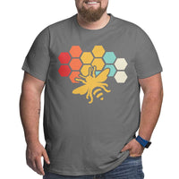 Bee Retro Vintage Beekeeper Birthday Gift Big Size Men's T-shirt