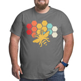 Bee Retro Vintage Beekeeper Birthday Gift Big Size Men's T-shirt