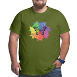 Vintage Retro Butterfly Lover Insect Design Big Size Men's T-shirt