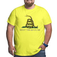 Dont Tread On Me Design Big Size Men's T-shirt