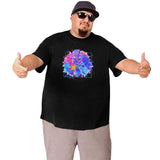 Dazzling Giraffe Print Big Size Men's T-shirt