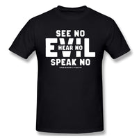 Air Jordan 1 Court Purple 1s Sneaker Tee Evil See No Hear No Speak No Shirt For Man