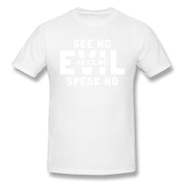 Air Jordan 1 Court Purple 1s Sneaker Tee Evil See No Hear No Speak No Shirt For Man