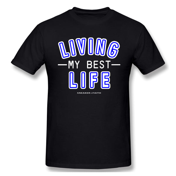 Air Jordan 1 Court Purple 1s Sneaker Tee Living My Best Life Shirt For Man