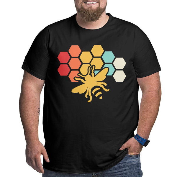 Bee Retro Vintage Beekeeper Birthday Gift Big Size Men's T-shirt
