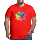 Vintage Retro Butterfly Lover Insect Design Big Size Men's T-shirt