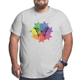 Vintage Retro Butterfly Lover Insect Design Big Size Men's T-shirt