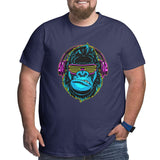 Gorilla Music Headphones Big Size Men's T-shirt