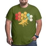 Bee Retro Vintage Beekeeper Birthday Gift Big Size Men's T-shirt