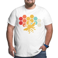 Bee Retro Vintage Beekeeper Birthday Gift Big Size Men's T-shirt