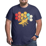 Bee Retro Vintage Beekeeper Birthday Gift Big Size Men's T-shirt