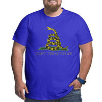 Dont Tread On Me Design Big Size Men's T-shirt